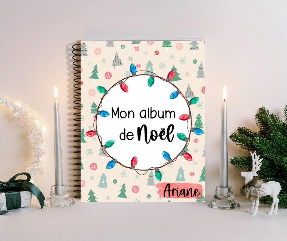 Album de Noël - page couverture lumières