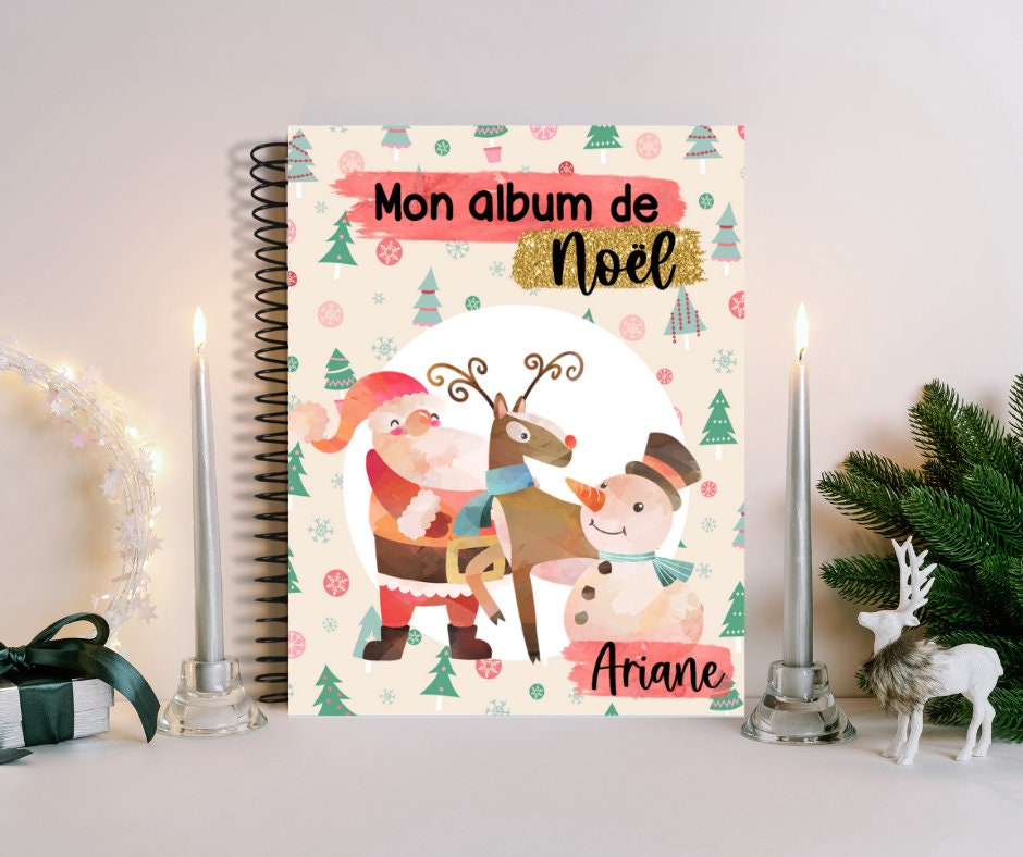 Album de Noël - page couverture père Noël