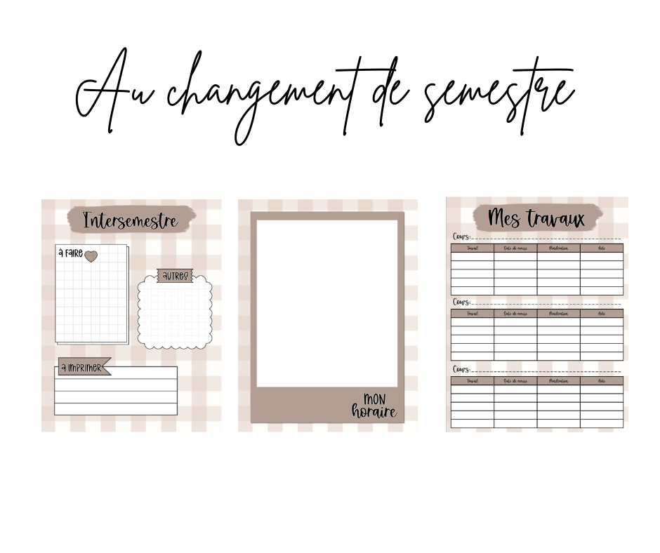 Planificateur 2026-2027 personnalisé
