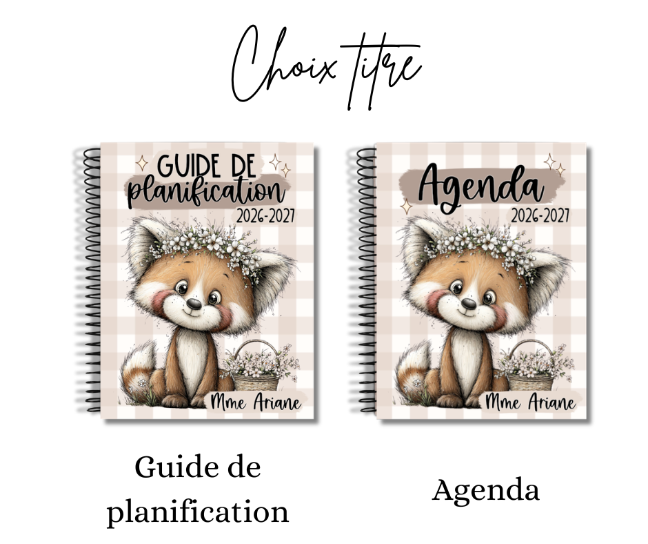 Planificateur 2026-2027 pour personnes enseignantes (modèle 2-2-2)