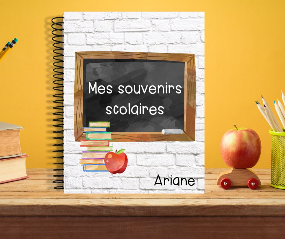 Souvenirs scolaires - page couverture tableau