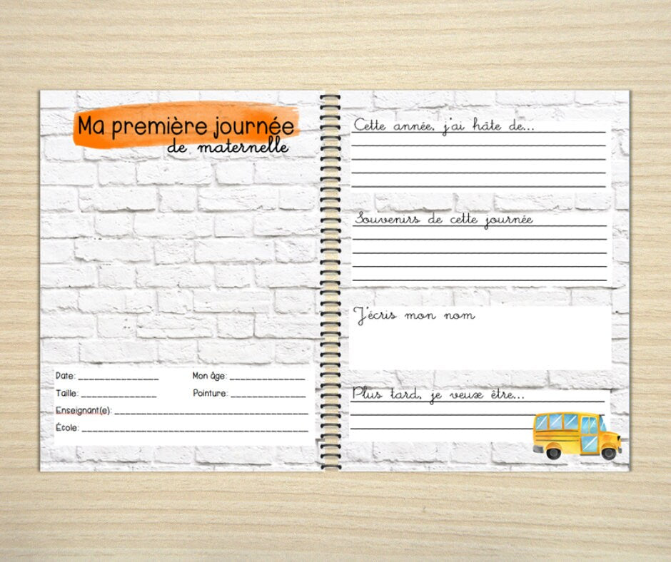 Souvenirs scolaires - page couverture tableau