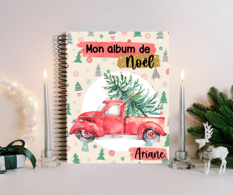 Album de Noël - page couverture camion